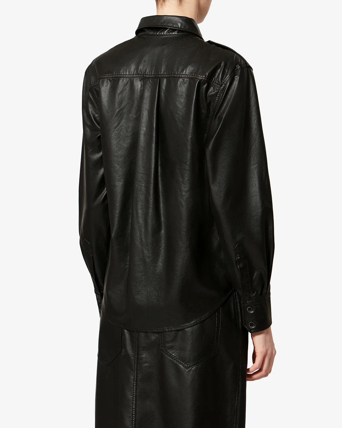 NOEE SHIRT FAUX LEATHER - Image 3