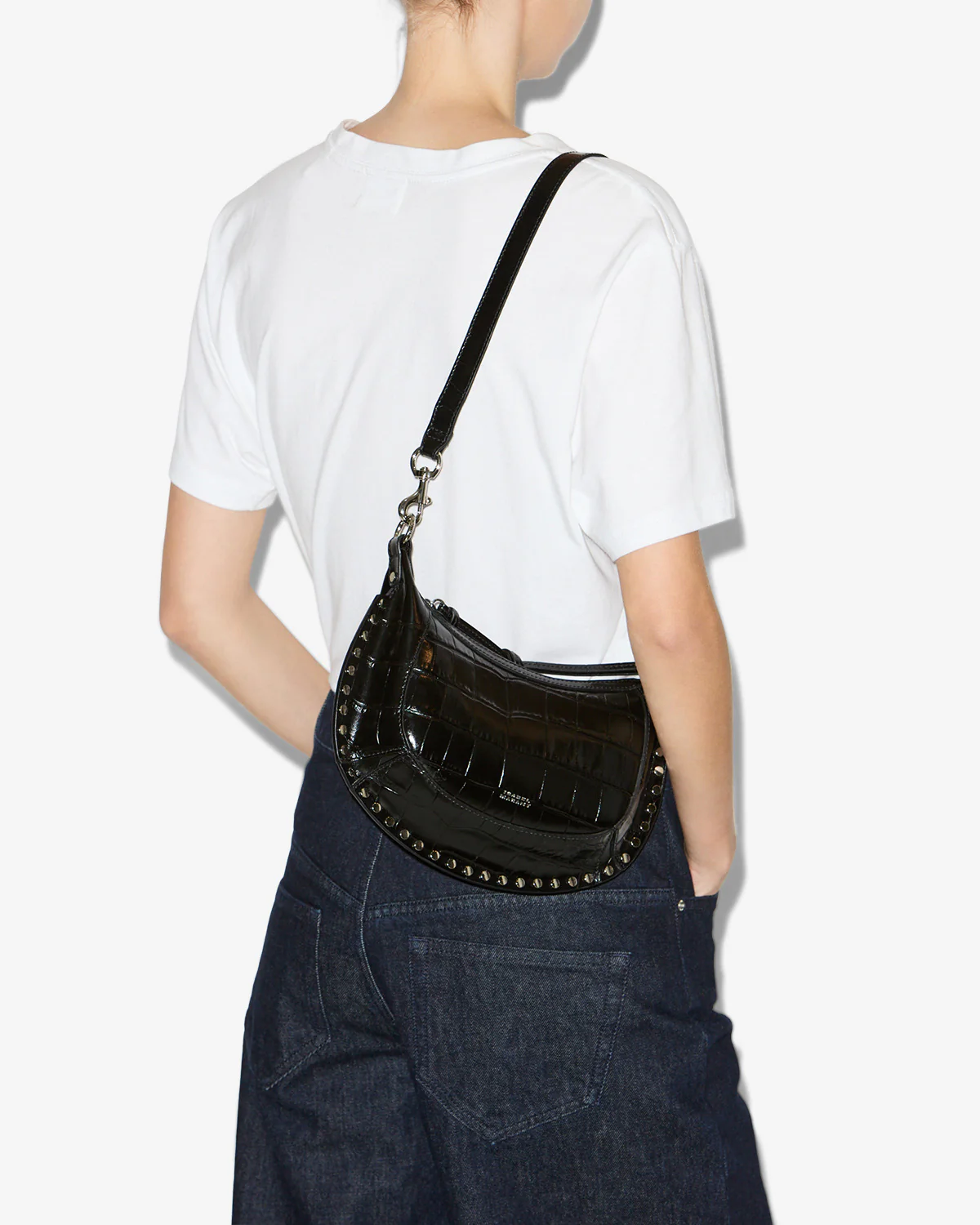OSKAN MOON LEATHER CROCO BAG - Image 7