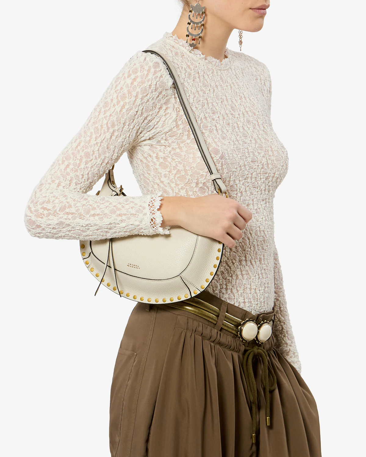 Oskan Moon bag in full-grain leather - Image 5