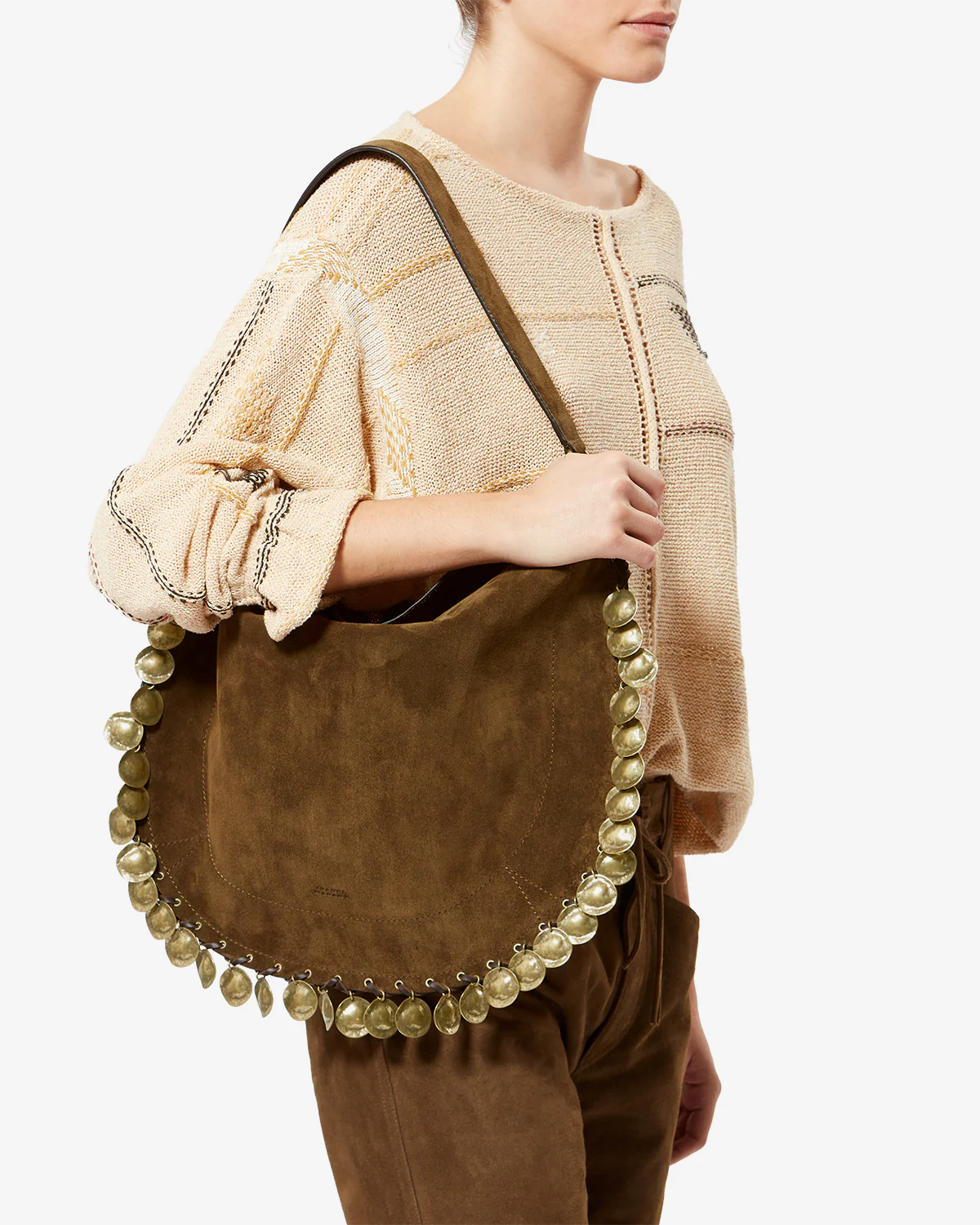 OSKAN HOBO SOFT BAG MEDALLIONS - Image 8