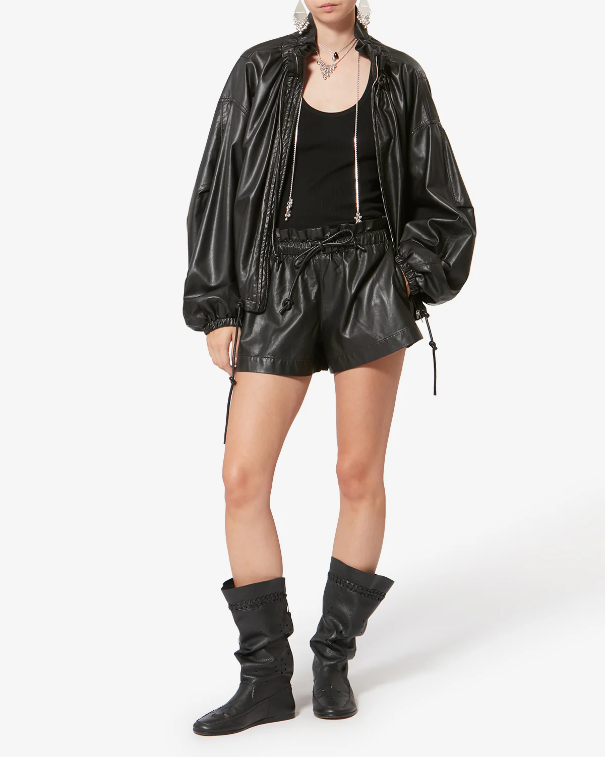 NEELA FAUX LEATHER JACKET - Image 4